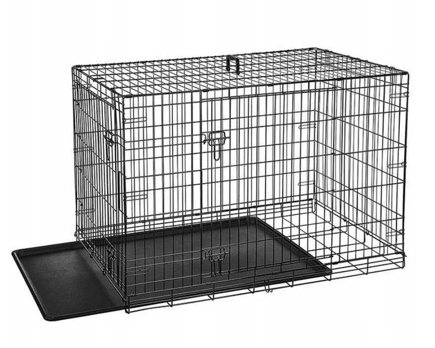 DUŻE RASY Klatka dla psa 3XL 122cm kojec metalowy Bezpieczny Kennelowa