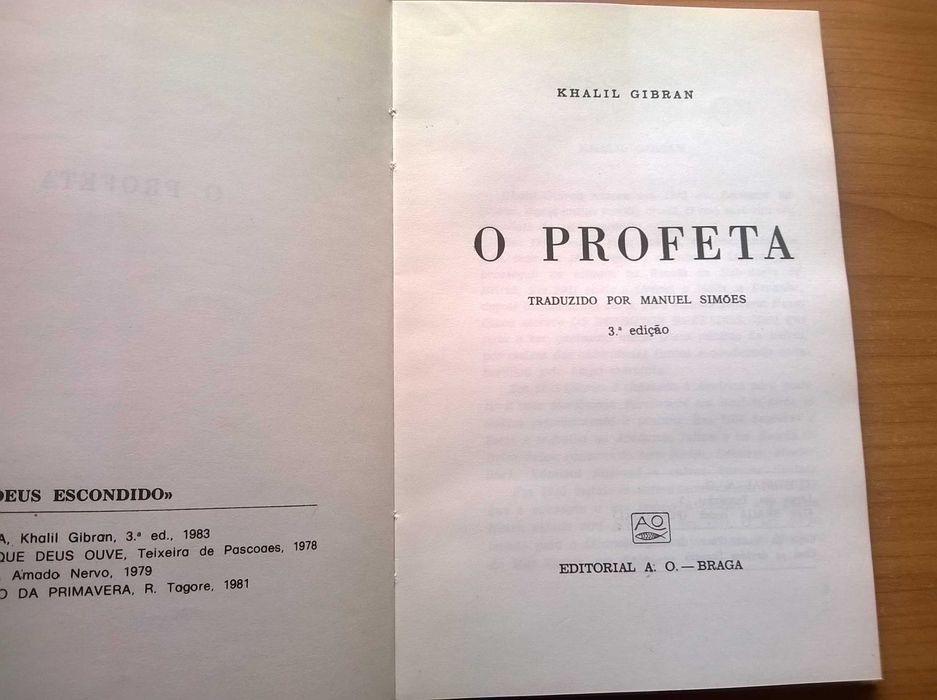 O Profeta (3.ª ed.) - Khalil Gibran