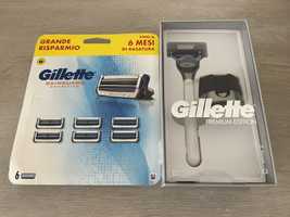 Gillette Skinguard Sensitive zestaw. Uchwyt plus 7 wkladów. Fusion.