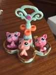 little pet shop conjunto 3 porquinhos