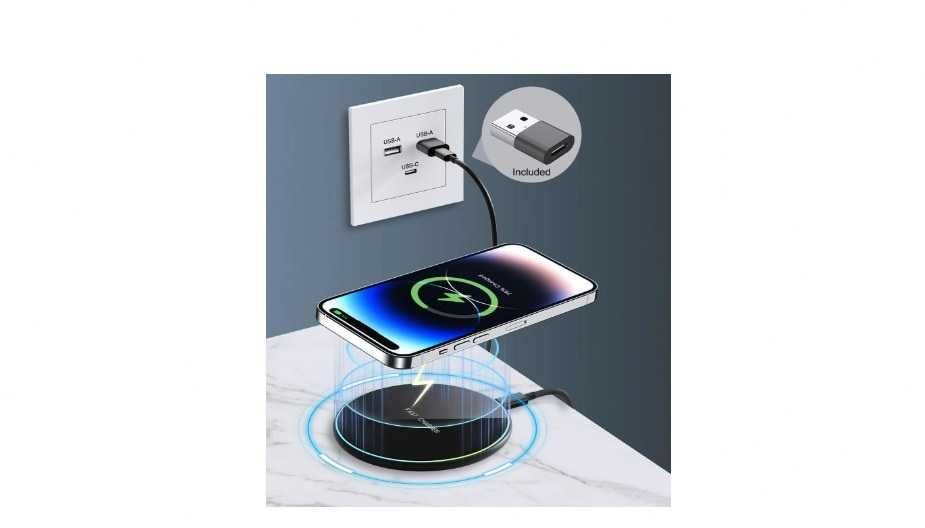 Ładowarka Bezprzewodowa Magnetyczna Indukcyjna Qi 15W Wireless Charger