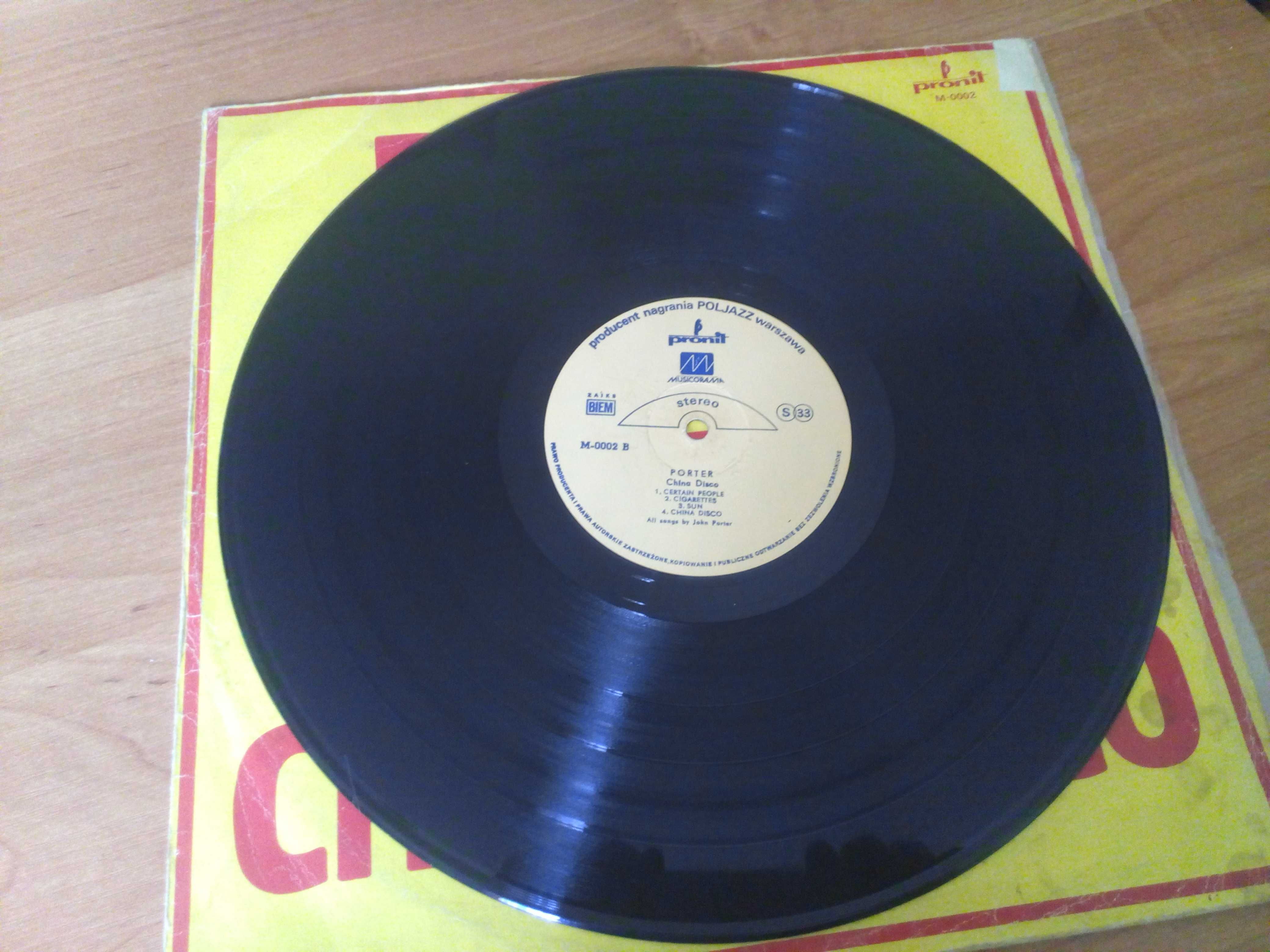 płyta winylowa Porter China disco stan VG+/VG-