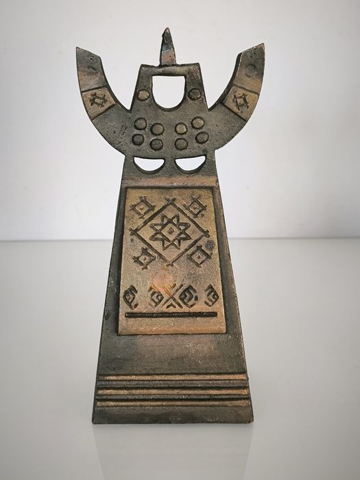 Świecznik metaloplastyka Gruzja ZSRR PRL