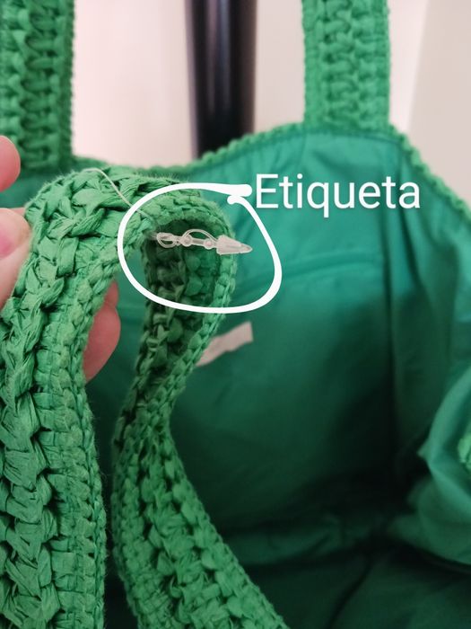 Mala / Saco verde da HM - NOVA