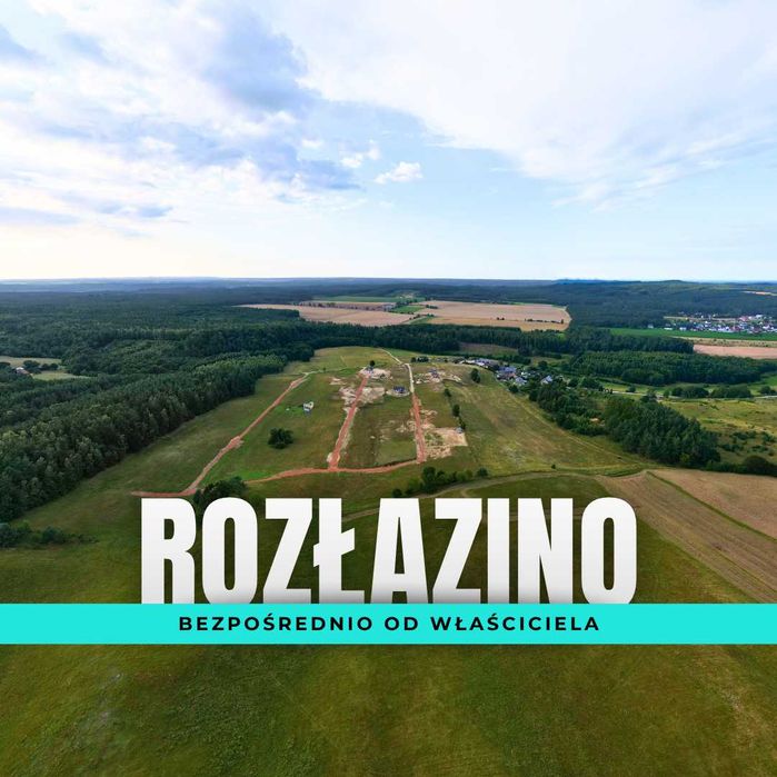 Działka 3000 m² Działka VIP z linią lasu, widok, blisko S6, Rozłazino