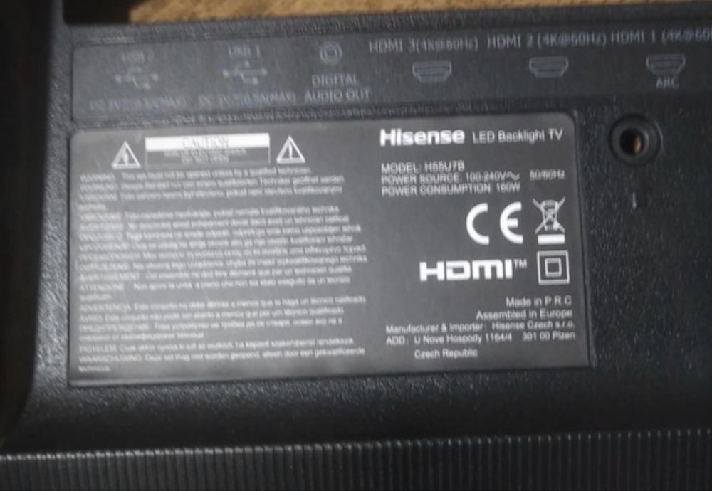 Pilot do telewizora Hisense