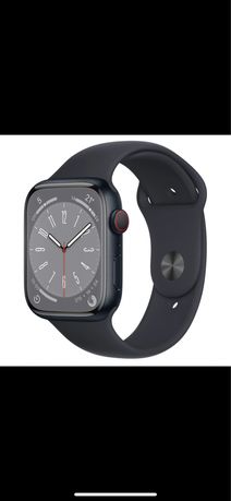 Apple Watch Series 8 GPS + Cellular 45mm Midnight Aluminum Case w. Mid