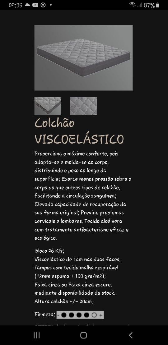 Colchão novo Viscoelastico