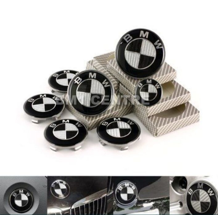 Símbolos emblemas BMW CARBONO completo 68, 74, 82