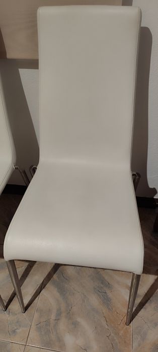 Cadeiras Pele e Inox