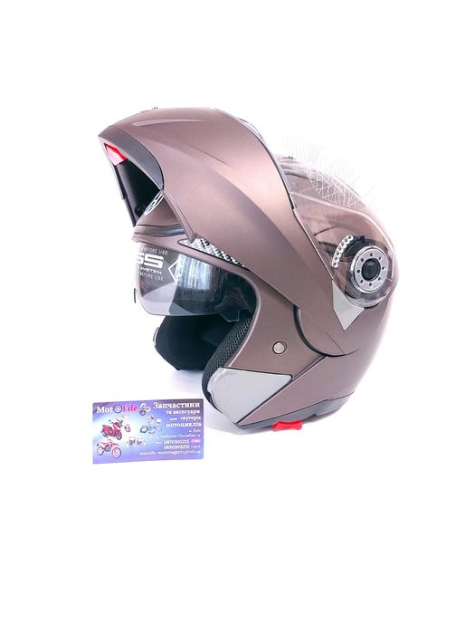 Шолом / шлем трансформер, модуляр, відкидний, з окулярами або flip-up