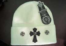Біла шапка Chrome hearts