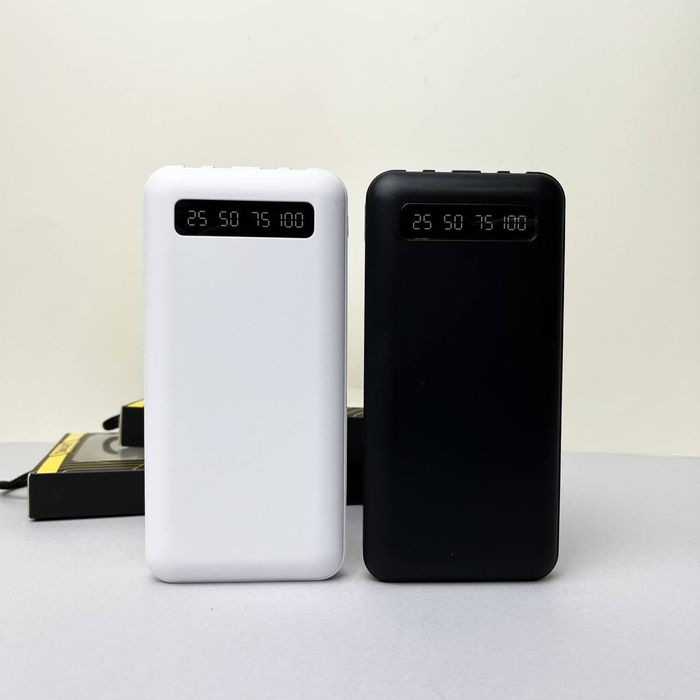 Павербанк 10000 mAh із кабелем і ліхтариком  
Швидка зарядка Новий