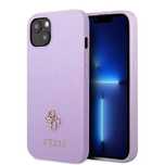 Etui Guess Saffiano 4g Small Metal Logo na iPhone 13 mini - purpurowe