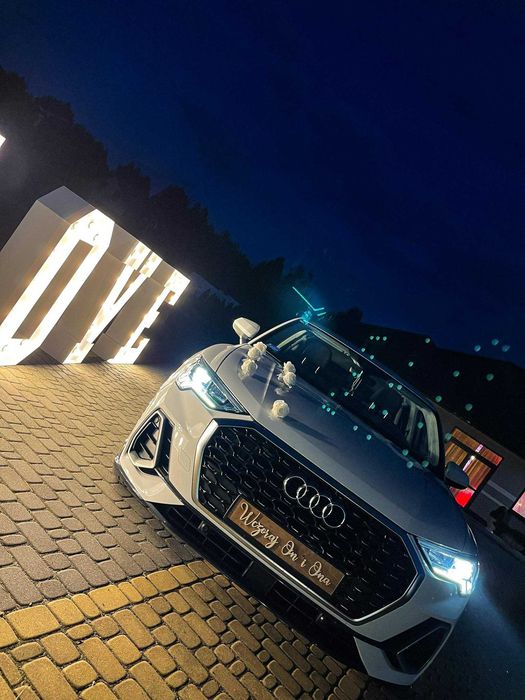 Auto do ślubu Najnowsze Audi Q3 Sportback S-line! Wolne terminy 2025!
