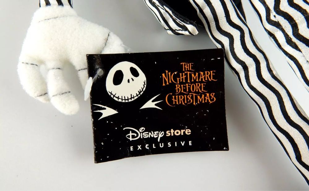 Джек Скеллігтон, Disney Store, Жах перед Різдвом, мʼяка іграшка, 30 см
