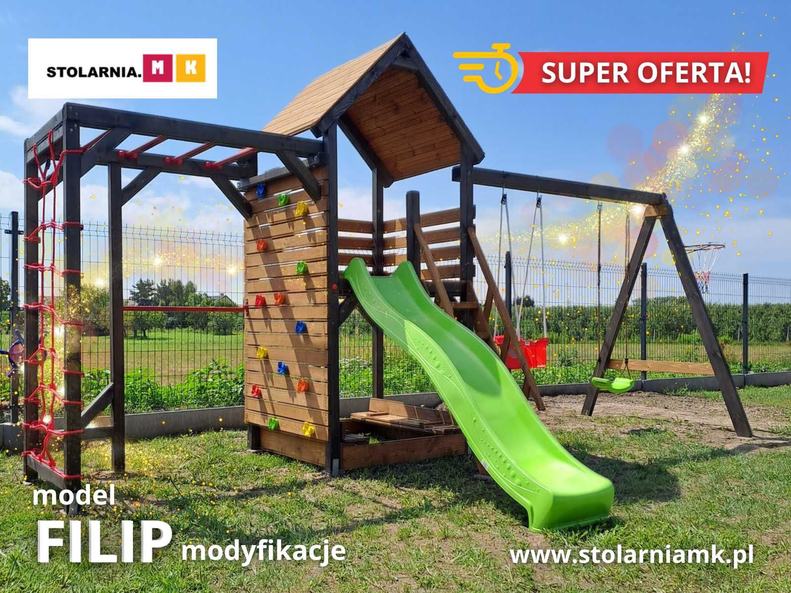 Plac zabaw Filip z zadaszeniem Super oferta Zapraszamy