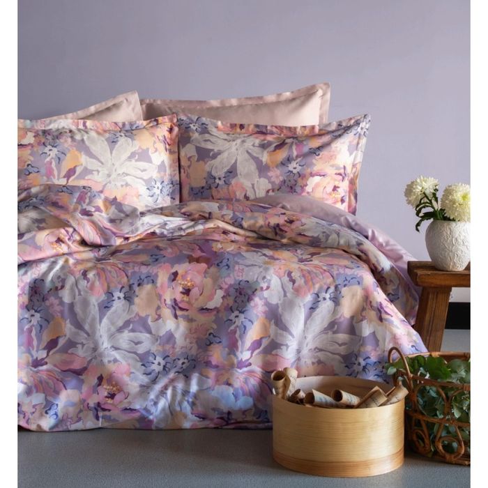 Постельное белье Issimo Home сатин digital евро цветочные дизайны