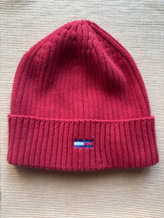 Czapka zimowa Tommy Hilfiger one size-Czerwona