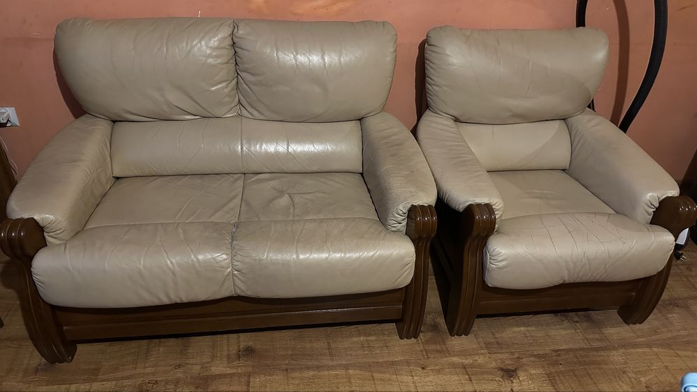 Kanapa 2+1 debowe nóżki