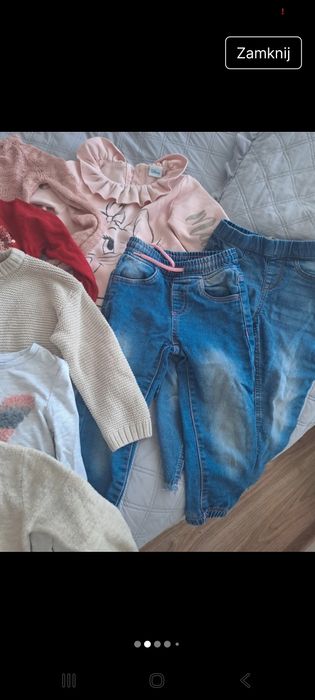 Zestaw ubranek dla dziewczynki na 2-3 latka