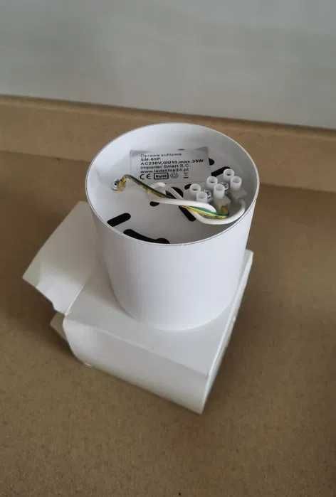 10x oprawa natynkowa halogenowa gu10 led spot kinkiet sufitowy biały