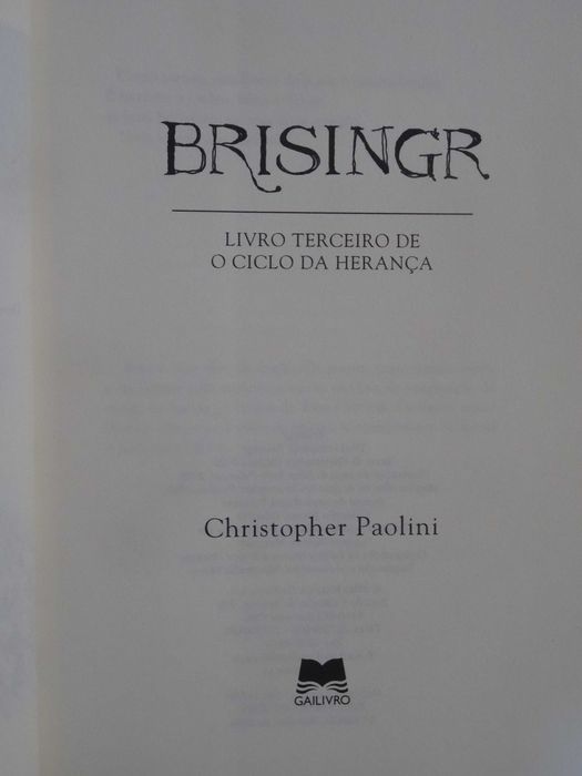 Brisingr de Christopher Paolini