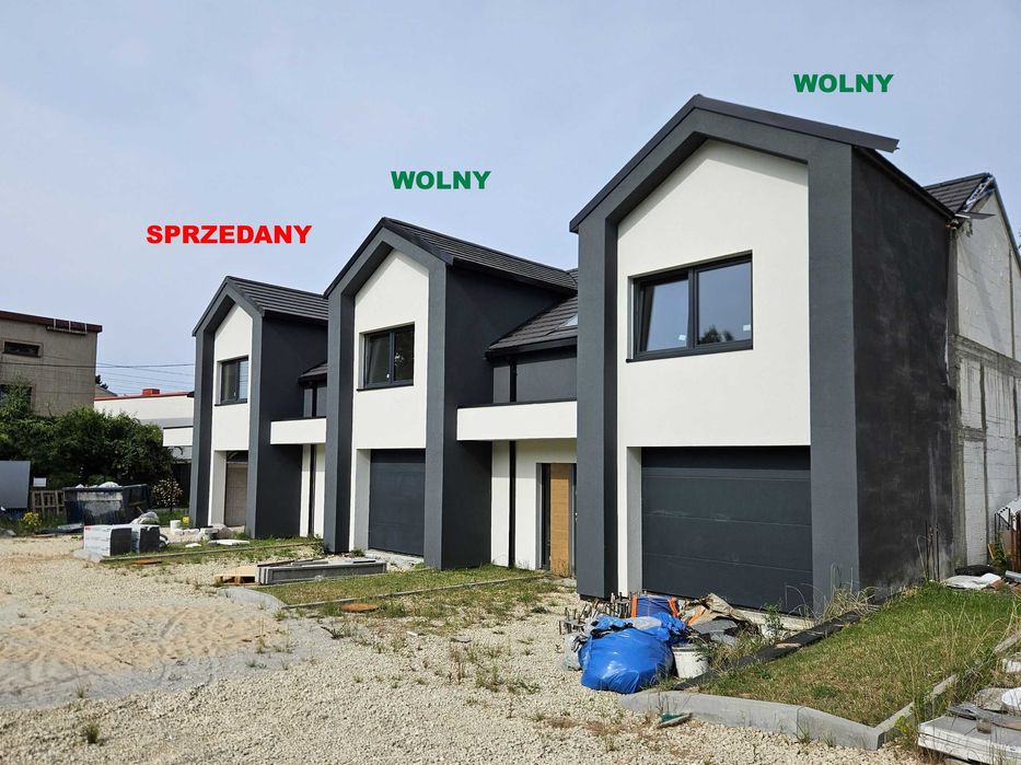 Nowe - Gotowe Domy. Zabudowa szeregowa. Strzemieszyce Wielkie.