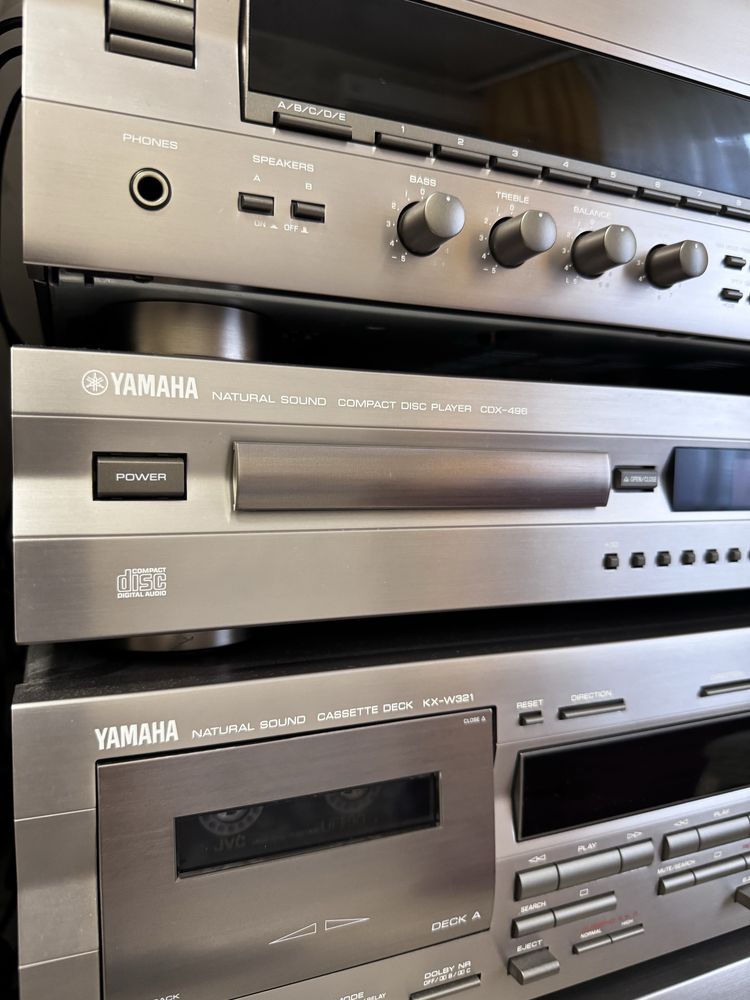 Музыкальный центр Yamaha+акустика Fisher Oktavia 600