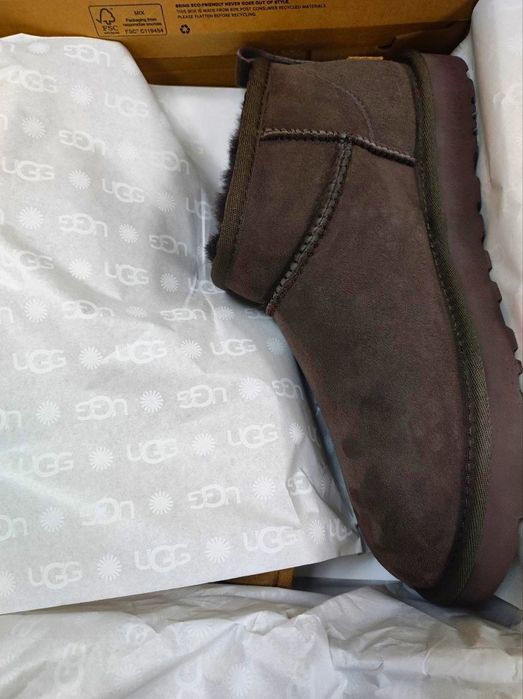 Жіночі угги ультра мини UGG Ultra Mini Chocolate. Угги ультра мини
