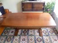 URGENTE Mesa sala de estar retangular em madeira anos 60-70 Alemanha