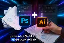 Фотошоп /Лого/ скан/ PDF/ отрисовка/ Ретушь/ ID/документы