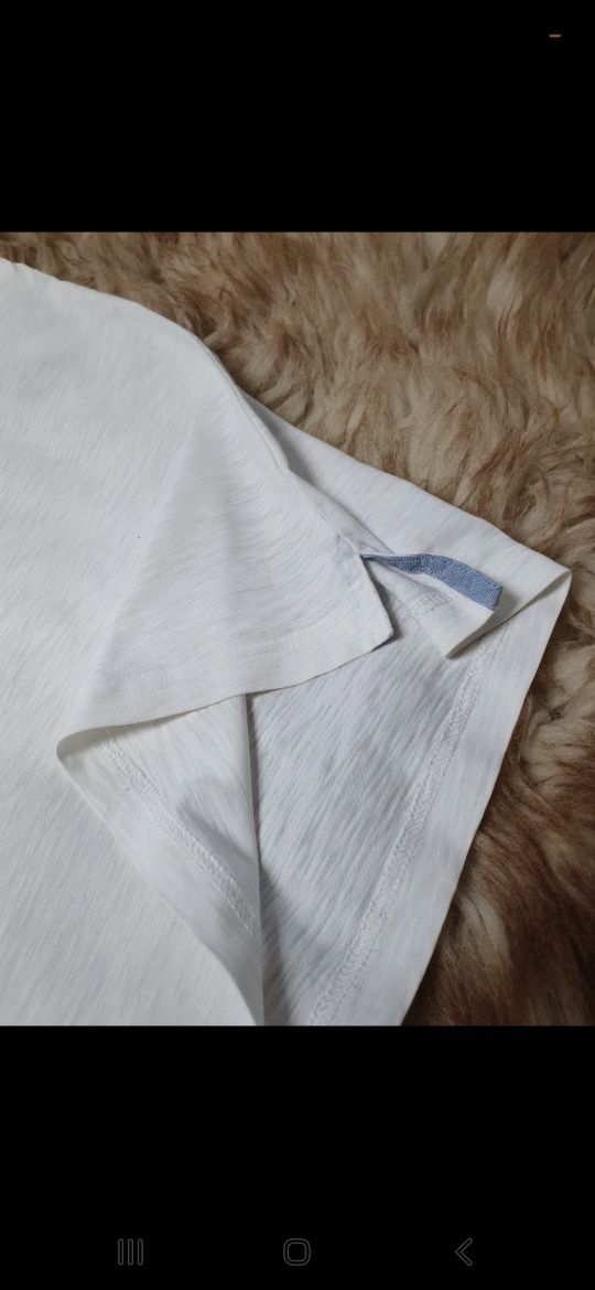 Biała koszulka polo Tommy Hilfiger 36