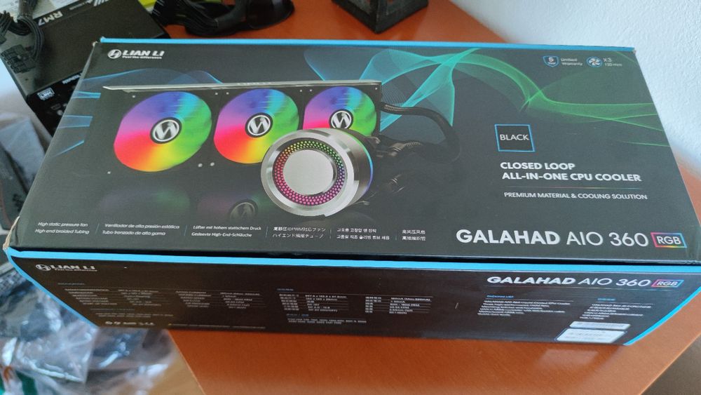 Water Cooler AIO Lian Li Galahad II 360 (Preto) | Sem Fans