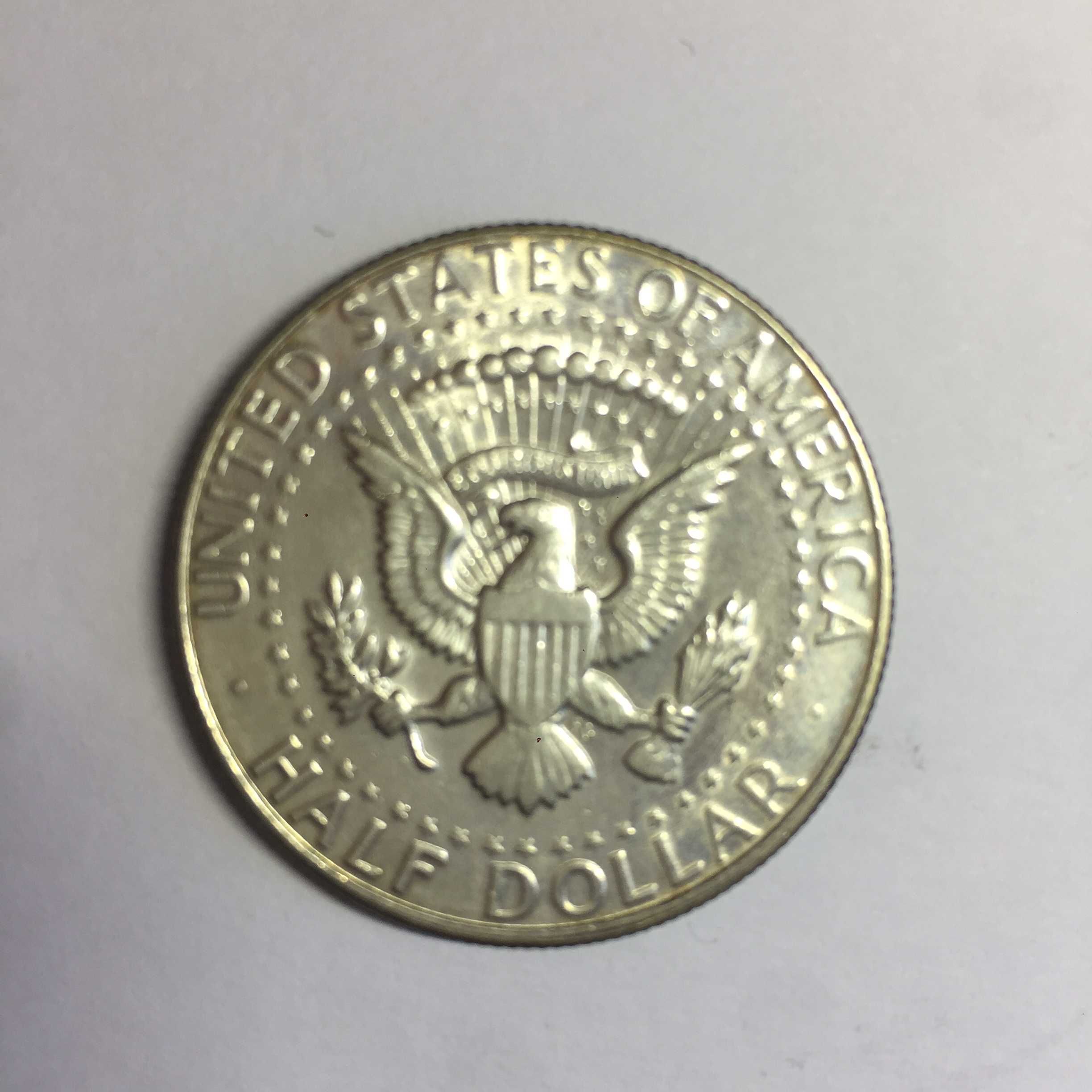 half dollar kennedy liberty silver 1967 reverse odwrotka