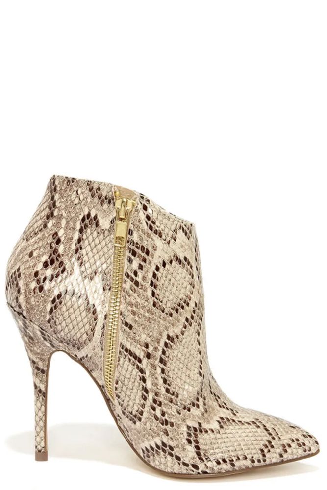 Ботинки на высоком каблуке Steve Madden Grrand Natural Snake