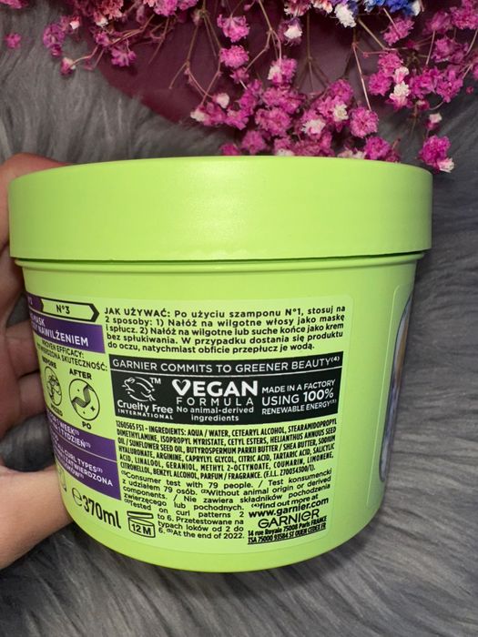maska do włosów Garnier Fructis Curls keratin method do suchych 370 ml