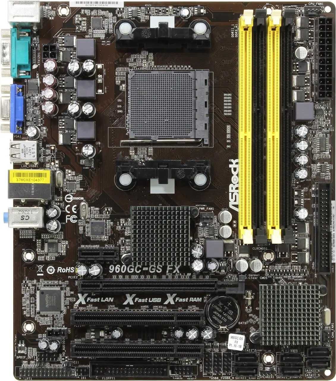 ASRock 960GC-GS FX (на DDR3+DDR2)