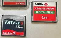 Cartões de memória CompactFlash para Máquinas Fotográficas Digitais