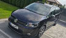 Sprzedam VW Touran 1.6 TDI, 2014 r., 7-osobowy, czarny.