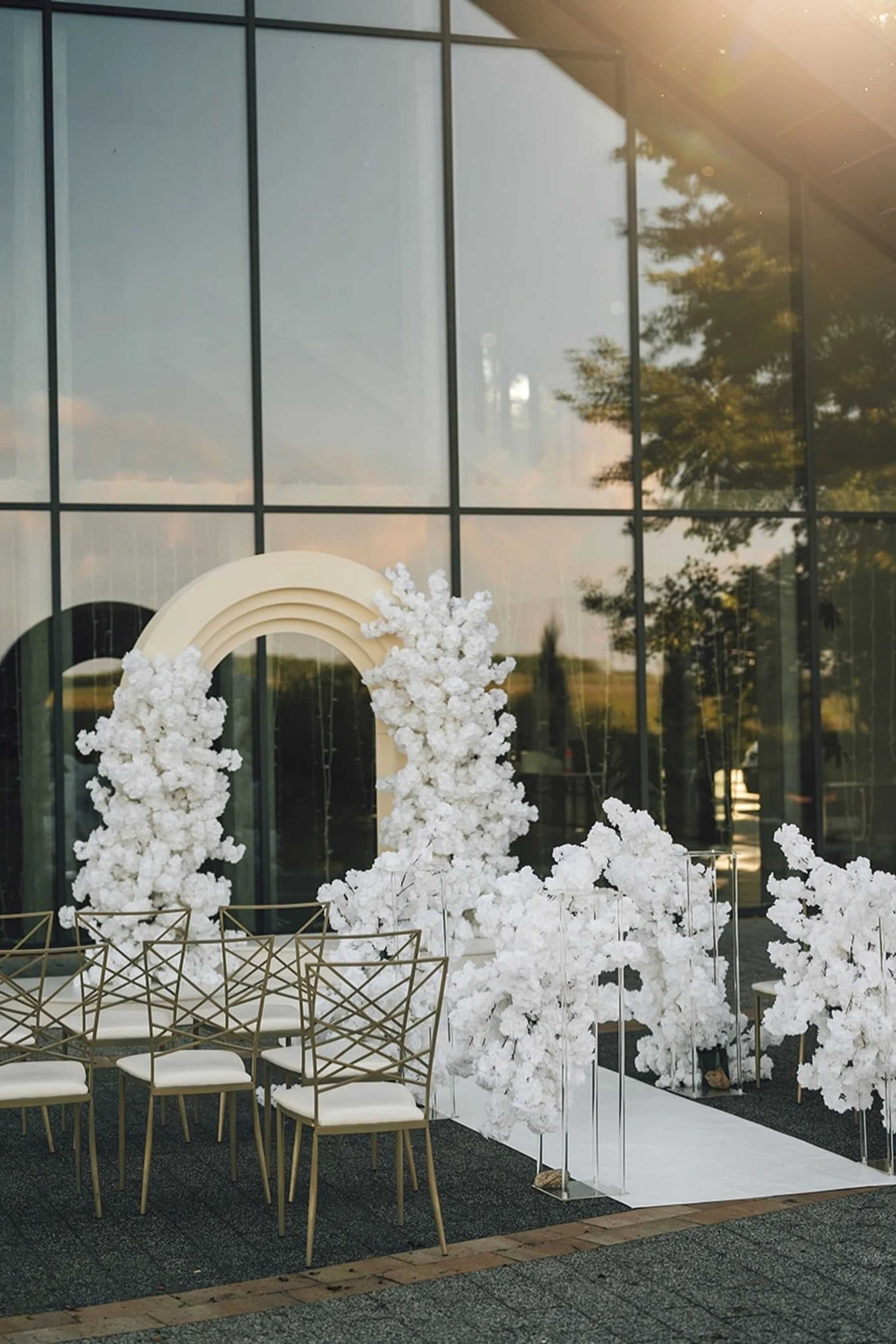 Loventi Portal do dekoracji 220x200 cm składany 3D Tło Przyjęcie Ślub