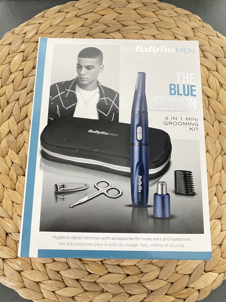 Babyliss 7058PE Men The BLUE EDITION, 5 in 1 mini grooming kit,