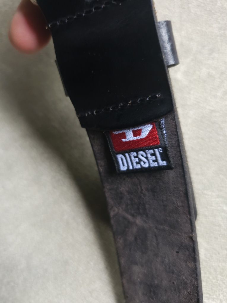Шкіряний ремінь Diesel Italy