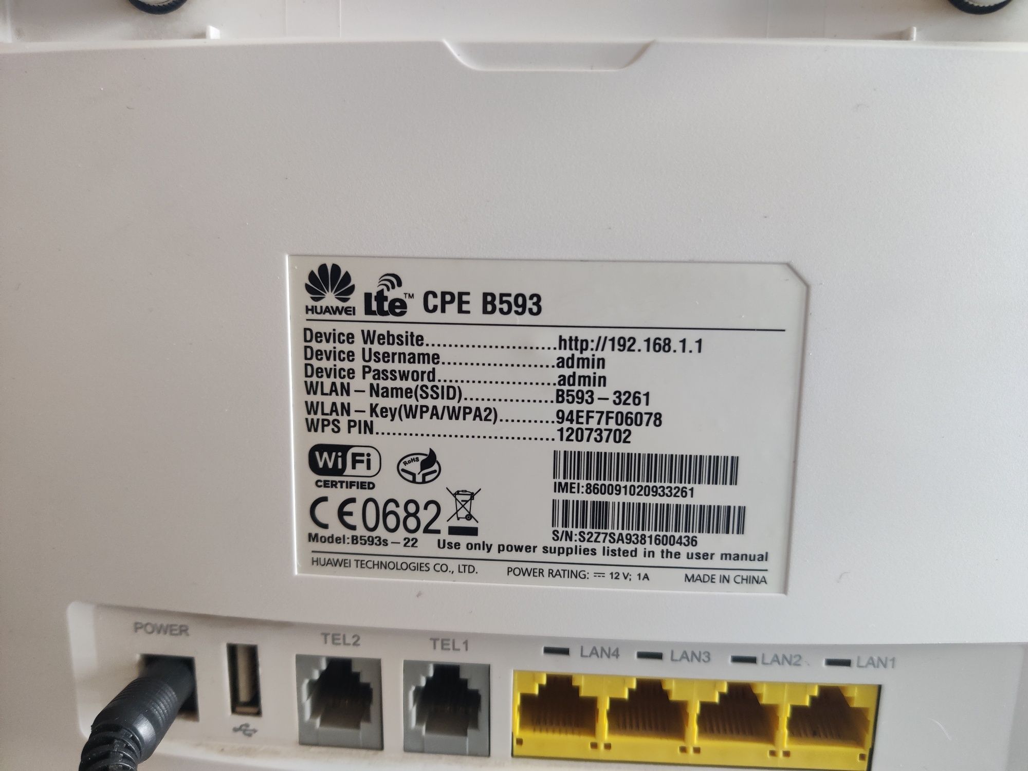 Router Huawei B593S-22
