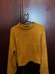 Camisola de malha cor de mostarda Stradivarius
