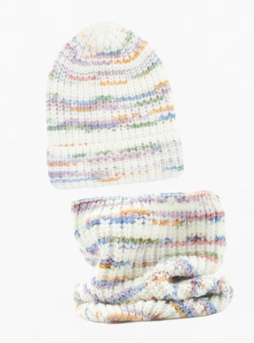 Komplet z dzianiny 134/140 Reserved zimowa czapka komin zestaw dziewcz