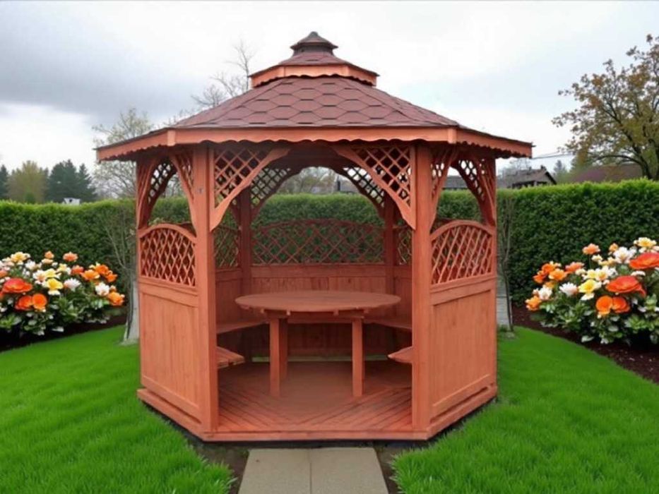 ALTANA 4 3,2m Półokrągłe Kratki Impregnowana +Gont Podłoga Producent