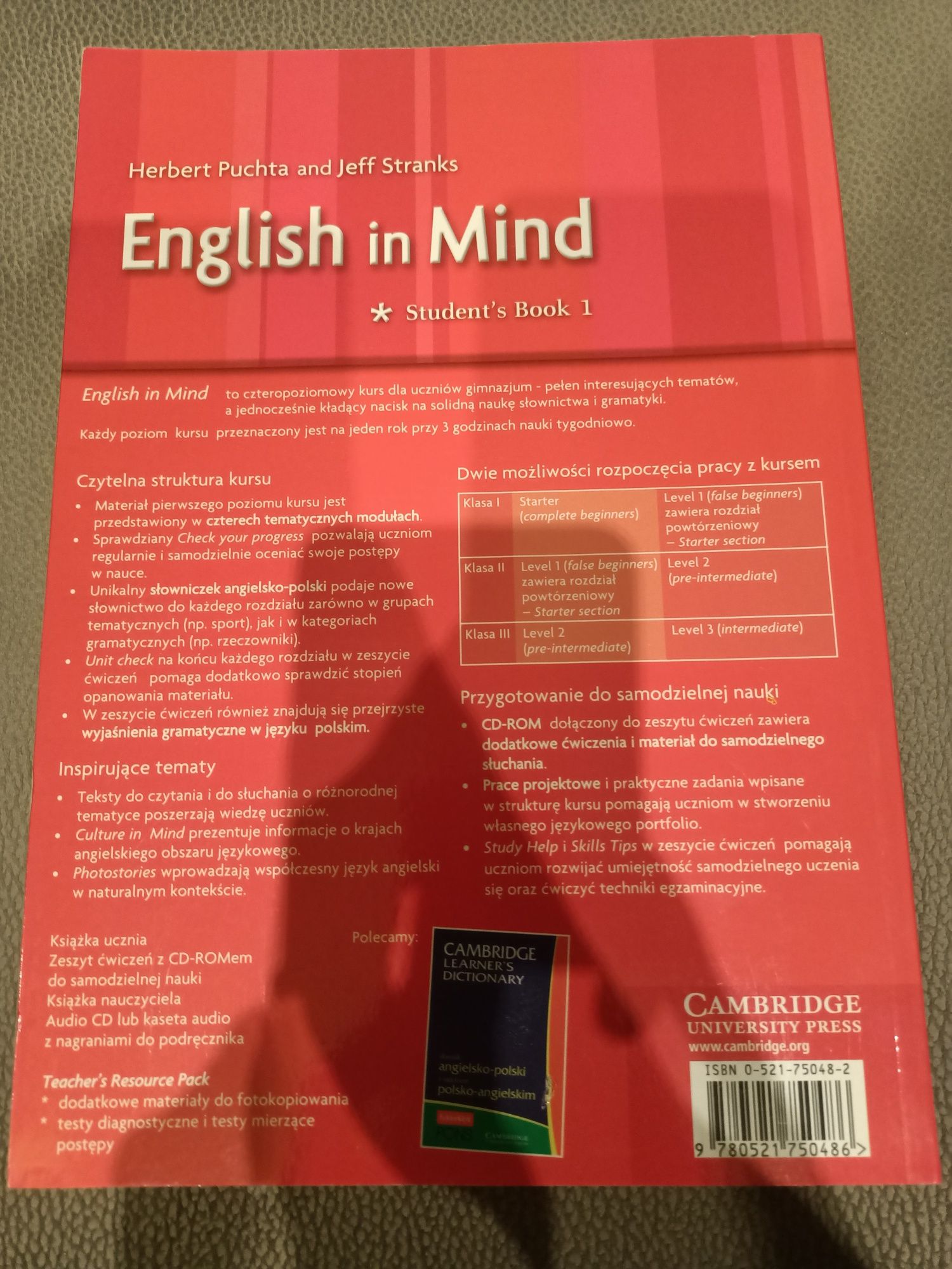 English in mind 1 student's book