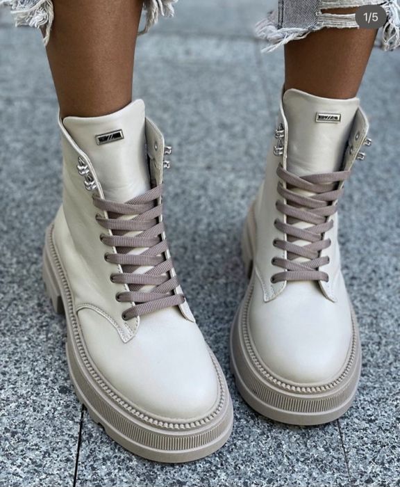 Ботинки кожаные байка 38 shoes zozulya