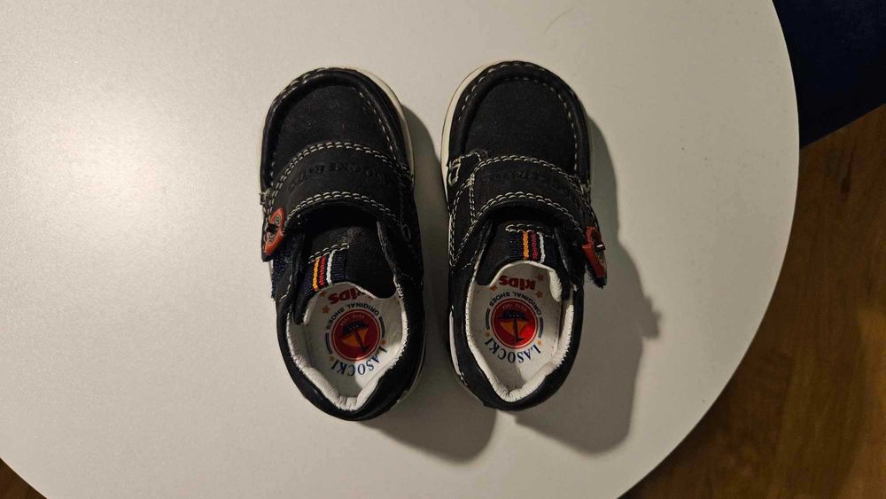 Buciki - mokasynki chłopięce skórzane rozm. 20 Lasocki. Stan idealny.